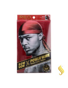 Red Kiss Power Wave Velvet Durag Burgundy Capa De Cabello